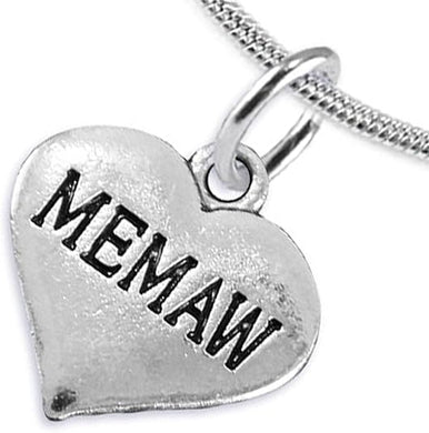 Nana Heart Charm Necklace Hypoallergenic, Adjustable, Safe, Nickel, Lead & Cadmium Free!