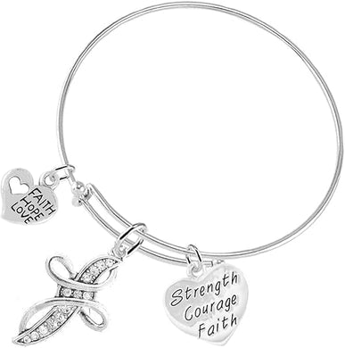 Christian 3 Charm Adjustable Bracelet Hypoallergenic, Safe-Nickel, Lead, Free