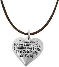Army Wife, My Husband is My World, Hypoallergenic, Safe-Nickel, Lead, Cadmium Free