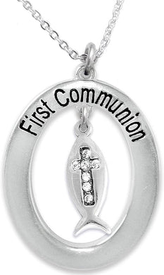 The First Communion Hypoallergenic Very Small Necklace, Age Under 10. Safe-Nickel, Lead & Cadmium Free!
