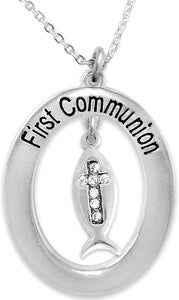 The First Communion Hypoallergenic Very Small Necklace, Age Under 10. Safe-Nickel, Lead & Cadmium Free!