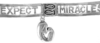 Expect Miracles, The Original Hypoallergenic, Safe-Nickel, Lead, Cadmium Free, Adjustable Stretch Bracelet