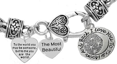 Mother's Day Jewelry, Mom, Jewelry, Grandma Jewelry The Most Beautiful Bracelet, Hypoallergenic, Safe-Nickel, Lead, Free