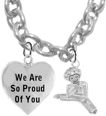 Children's Martial Arts, Kickboxing, Karate Jewelry, We Are So Proud Of You, Adjustable Necklace Hypoallergenic, Children's Safe-Nickel,Lead,Cadmium Free