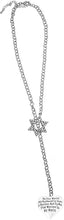 Jewish Marine, To The World My Husband Is Just A Marine, But To Me That Marine Is My World, Heart, Through A Crystal Star Of David, Chain Necklace Hypoallergenic, Safe-Nickel, Lead, And Cadmium Free