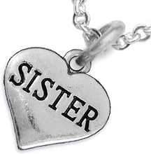 Sister Heart Charm Necklace Hypoallergenic, Adjustable, Safe, Nickel, Lead & Cadmium Free!