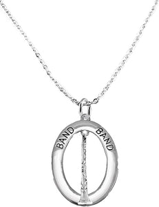 Band Clairinet Player Hypoallergenic Adjustable Necklace, Safe-Nickel, Lead Free