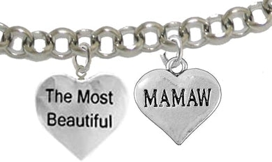 The Most Beautiful Mamaw, Adjustable, Hypoallergenic, Safe-Nickel, Lead, Cadmium Free