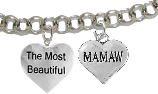 The Most Beautiful Mamaw, Adjustable, Hypoallergenic, Safe-Nickel, Lead, Cadmium Free