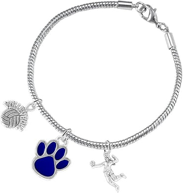 Blue Paw Volleyball, Adjustable, Safe-Hypoallergenic, Nickel, Lead and Cadmium Free