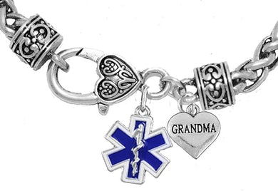 EMT Grandma Bracelet, Hypoallergenic, Safe-Nickel, Lead, Cadmium Free