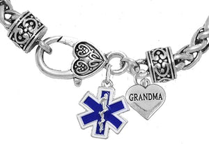 EMT Grandma Bracelet, Hypoallergenic, Safe-Nickel, Lead, Cadmium Free