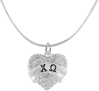 Chi Omega Adjustable Hypoallergenic Safe Necklace Nickel, Lead, Cadmium Free