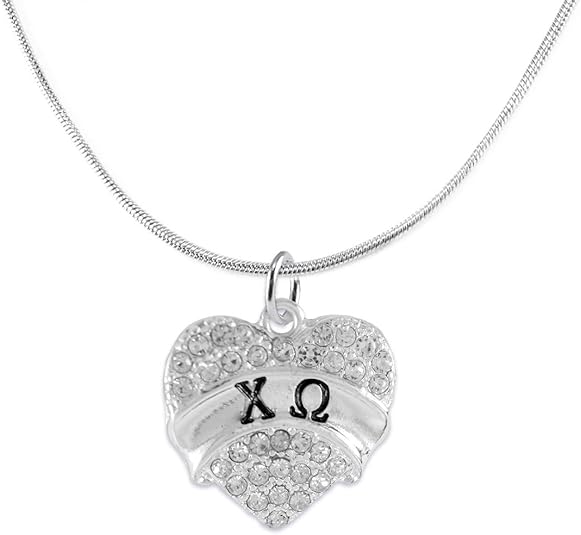 Chi Omega Adjustable Hypoallergenic Safe Necklace Nickel, Lead, Cadmium Free