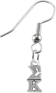 Sigma Kappa Earrings, Safe-Hypoallergenic Nickel, Lead Cadmium Free, Licensed Sorority Jewelry Manufacturer