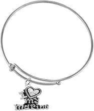 Marine I Love My Marine, Crystal Heart Bracelet, Hypoallergenic, Safe-Nickel, Lead, Free