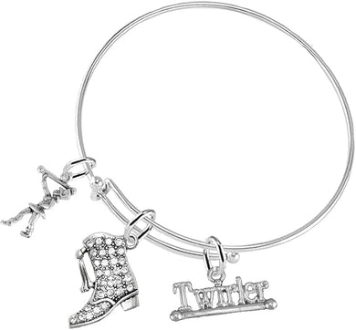 Drill 3 Charm Bracelet Hypoallergenic, Safe-Nickel, Lead & Cadmium Free!