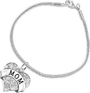 Mom Charm Bracelet Hypoallergenic, Safe-Nickel, Lead & Cadmium Free!