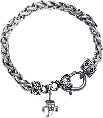 Hurricane, Tornado, Cyclone, Typhoon Antique Silvertone Wheat Chain Bracelet, The Most Popular Bracelet We Have Out Of 29 Bracelets, What A Wonderful Gift For Yourself Or Someone Special. Hypoallergenic-Safe No Nickel, Lead, Or Cadmium In The Metal