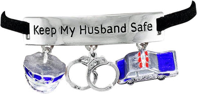 Policeman's Wife Hypoallergenic Adjustable Bracelet. Nickle and Lead Free