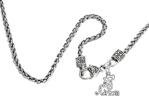 Air Force, I Love My Airman, Necklace Hypoallergenic, Safe-Nickel, Lead, Cadmium Free