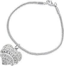 Paralegal Heart Charm Bracelet Hypoallergenic, Safe, Nickel, Lead & Cadmium Free!