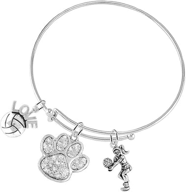 Crystal Paw Volleyball, Adjustable, Safe-Hypoallergenic, Nickel, Lead and Cadmium Free