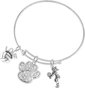 Crystal Paw Volleyball, Adjustable, Safe-Hypoallergenic, Nickel, Lead and Cadmium Free