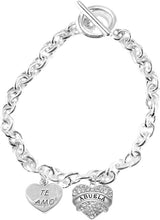 Te Amo Abuela Toggle Bracelet, Hypoallergenic, Safe-Nickel, Lead, Cadmium Free