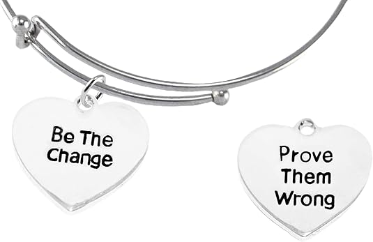 Be The Change, Prove Them Wrong, On MIracle Wire Adjustable Bracelet, Hypoallergenic Safe-Nickel, Lead And Cadmium Free
