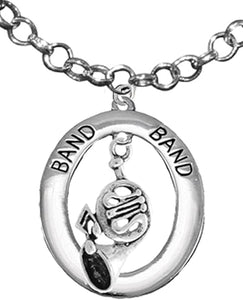 Orchestra-Band French Horn Player, Hypoallergenic Chain Necklace, Safe-Nickel, Lead and Cadmium Free