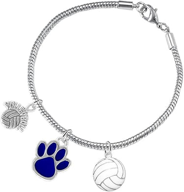 Blue Paw Volleyball, Adjustable, Safe-Hypoallergenic, Nickel, Lead and Cadmium Free
