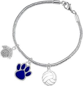 Blue Paw Volleyball, Adjustable, Safe-Hypoallergenic, Nickel, Lead and Cadmium Free