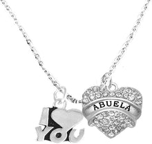 Abuela I Love You Adjustable Curb Chain Necklace, Hypoallergenic, Safe-Nickel, Lead, Cadmium Free
