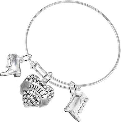 Drill 3 Charm Bracelet Hypoallergenic, Safe-Nickel, Lead & Cadmium Free!