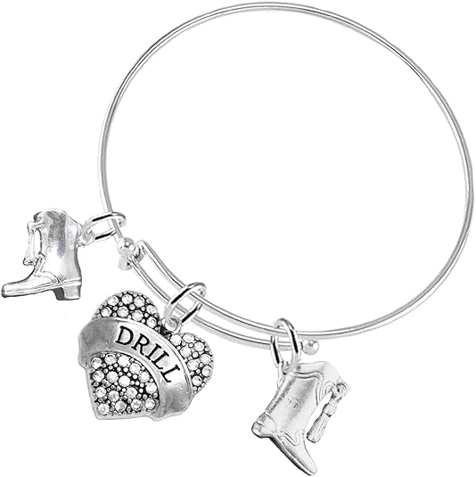 Drill 3 Charm Bracelet Hypoallergenic, Safe-Nickel, Lead & Cadmium Free!