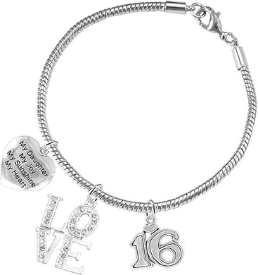 Sweet Sixteen Hypoallergenic My Daughter, My Joy, My Sunshine Nickel, Lead, Free