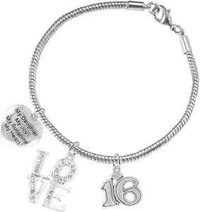 Sweet Sixteen Hypoallergenic My Daughter, My Joy, My Sunshine Nickel, Lead, Free