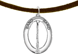 Band Clairinet Player Hypoallergenic Adjustable Necklace, Safe-Nickel, Lead Free