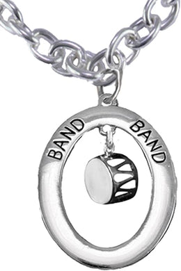 Drum, Hypoallergenic Adjustable Necklace, Safe-Nickel, Lead And Cadmium Free