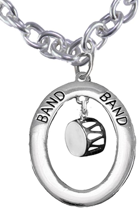 Drum, Hypoallergenic Adjustable Necklace, Safe-Nickel, Lead And Cadmium Free