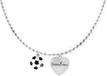 Soccer, Super Hero, " Soccer Player Jewelry" Adjustable Necklace Hypoallergenic, Safe-Nickel, Lead Free