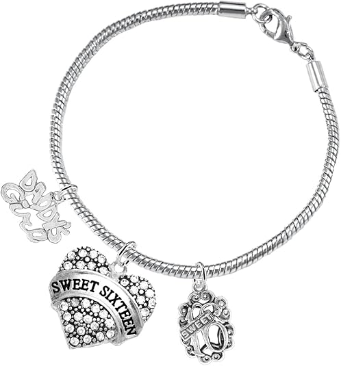 The Perfect Gift Sweet Sixteen Hypoallergenic Love Bracelet Nickel, Lead & Cadmium Free!