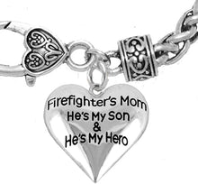 Firefighter, My Son is My Hero Bracelet, Hypoallergenic, Safe-Nickel, Lead, Cadmium Free