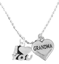 Grandma I Love You Adjustable Curb Chain Necklace, Hypoallergenic, Safe-Nickel, Lead, Cadmium Free