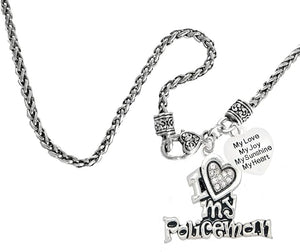 Policeman's, I Love My Policeman, My Love, My Joy, My Sunshine, Hypoallergenic, Safe-Nickel, Lead, Free
