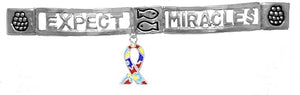 Autism Jewelry, Expect Miracles, The Original Hypoallergenic, Safe-Nickel, Lead, Cadmium Free, Adjustable Stretch Bracelet