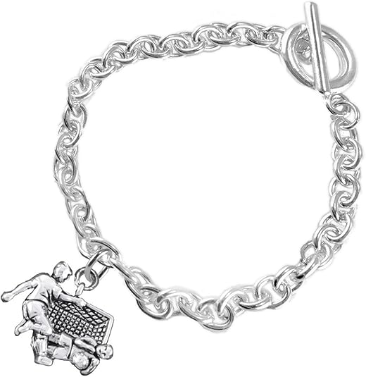 The, Soccer Goalie Jewelry Bracelet Hypoallergenic, Safe-Nickel, Lead Free