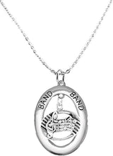 Band Music Notes Hypoallergenic Adjustable Necklace, Safe-Nickel, Lead Free