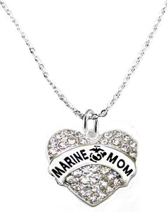 The Marine Mom Hypoallergenic Necklace, Safe-Nickel, Lead, Cadmium Free